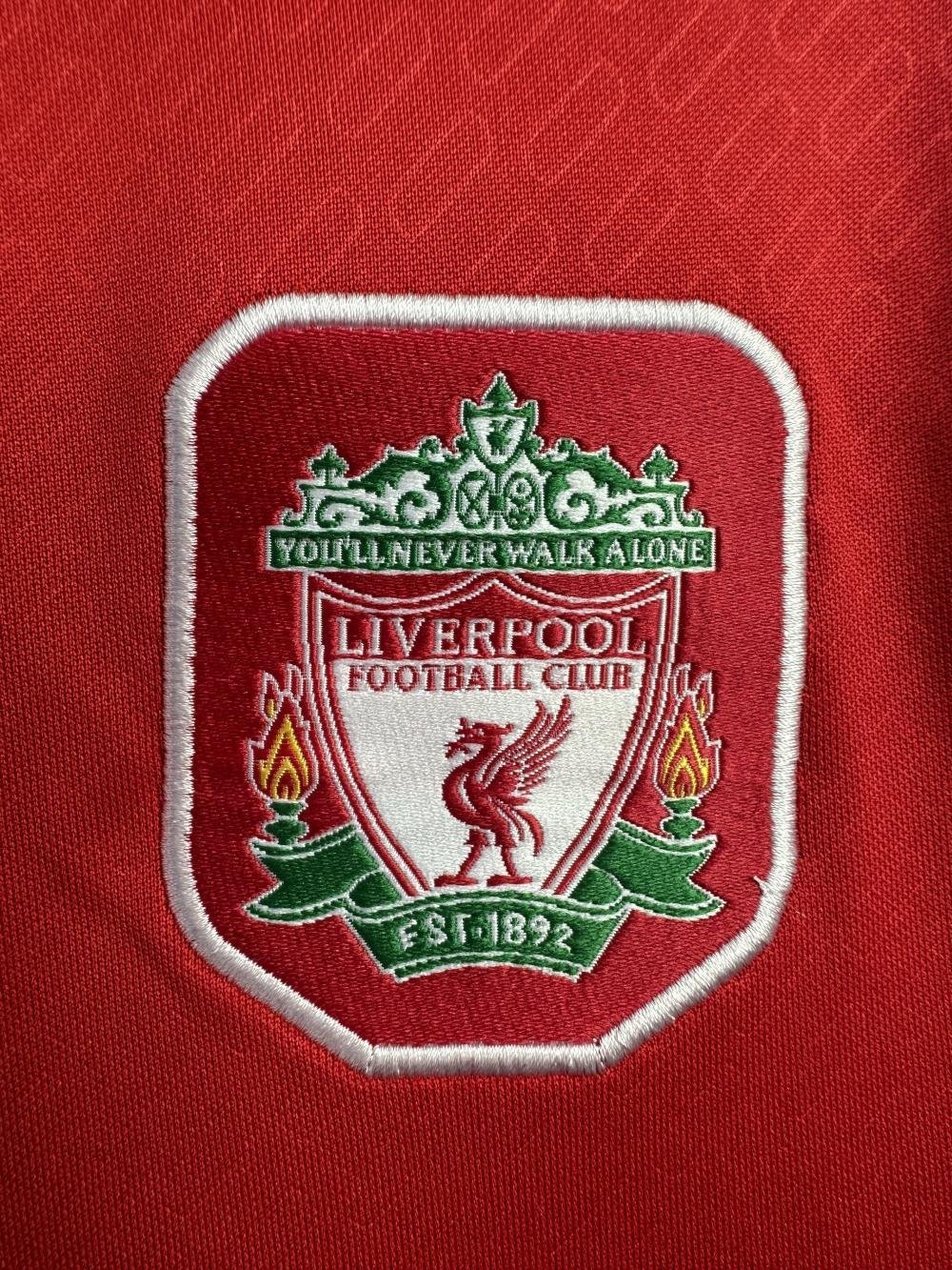 5-94b6 Retro Liverpool FC Home Football Jersey Long Sleeve 2004/2005 - Image 6