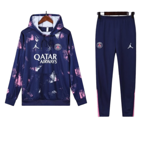 Jordan PSG 2024-25 Hooded Purple Training Tracksuit Kits