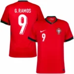 Portugal Home G.Ramos 9 Shirt 2024-2025 Fan / Player version  Size：S-2XL Non-Customize