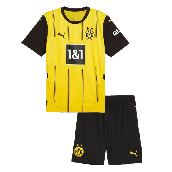 24-25 Borussia Dortmund Home Kids Kit Jersey+Shorts
