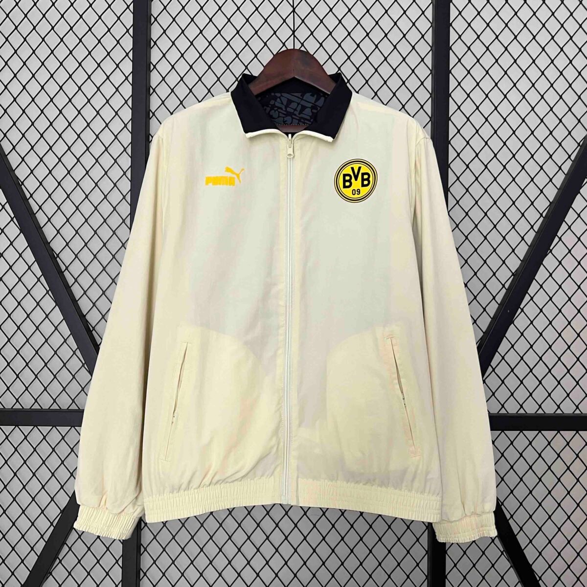 2024 Dortmund Trench Coat Reversible Windbreaker Double-Sides Jacket Sport - Image 4