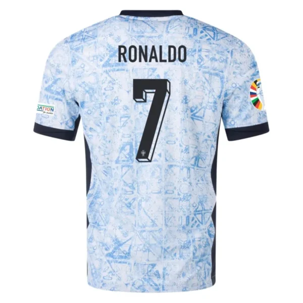 2024 Portugal Nation Away Ronaldo #7 R. Leão #17 Pepe #3 Jersey Euro