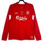 Retro Liverpool FC Home Football Jersey Long Sleeve 2004/2005