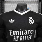 Real Madrid 24-25 Black GoalKeeper Kit Player Version Shirt Soccer Jersey - Image 8