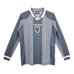 England Euro Cup 1996 Retro Away Long Sleeve Jersey