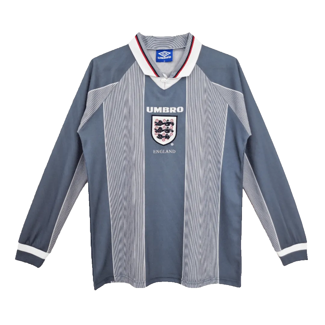 57193838cd England Euro Cup 1996 Retro Away Long Sleeve Jersey - Image 1