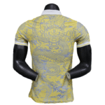 Real Madrid Men's Polo Shirt Dragon Pattern Yellow Jersey 25-26 - Image 2