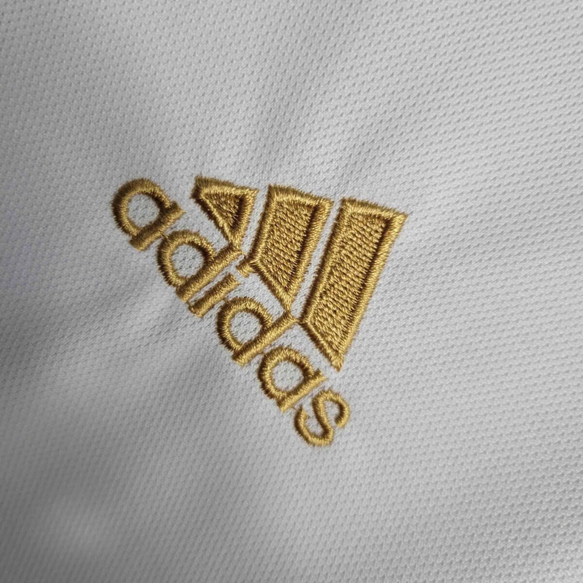 Real Madrid Adidas Men's White Polo Shirt 23-24 - Image 4