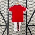 Manchester United 98-99 Home Retro Kid Kits Children Sets Jerseys - Image 2