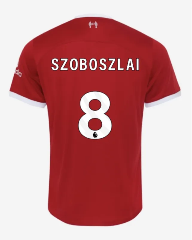 6032a7aed3 2023-24 M.SALAH #11 VIRGIL #4 SZBOSZLAI #8 MAC ALLISTER #10 Liverpool Home Jersey - Image 5