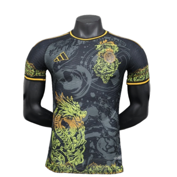 Real Madrid 24-25 Dragon Pattern Black Player Edition Jersey