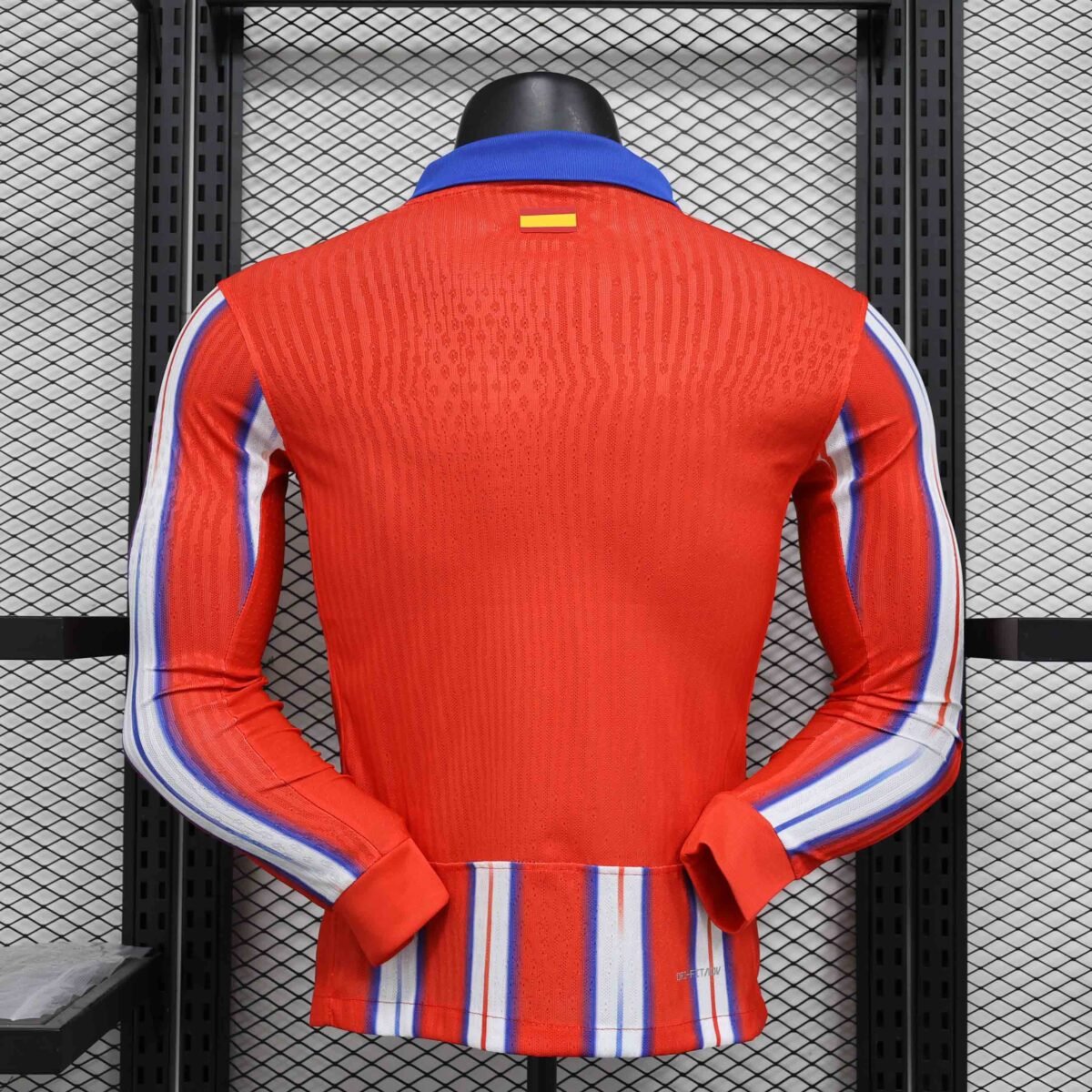 24-25 Atletico Madrid Home Long Sleeve Kit Player Version Shirt - Image 2