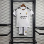 24-25 Real Madrid Home Kids Kit Jersey+Shorts - Image 2
