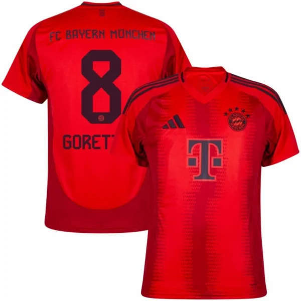 Bayern Munich Home Goretzka 8 Shirt 2024-2025 Player version Size：S-2XL Non-Customize