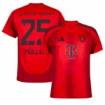 Bayern Munich Home Müller 25 Shirt 2024-2025 Fan version  Size：S-4XL Non-Customize