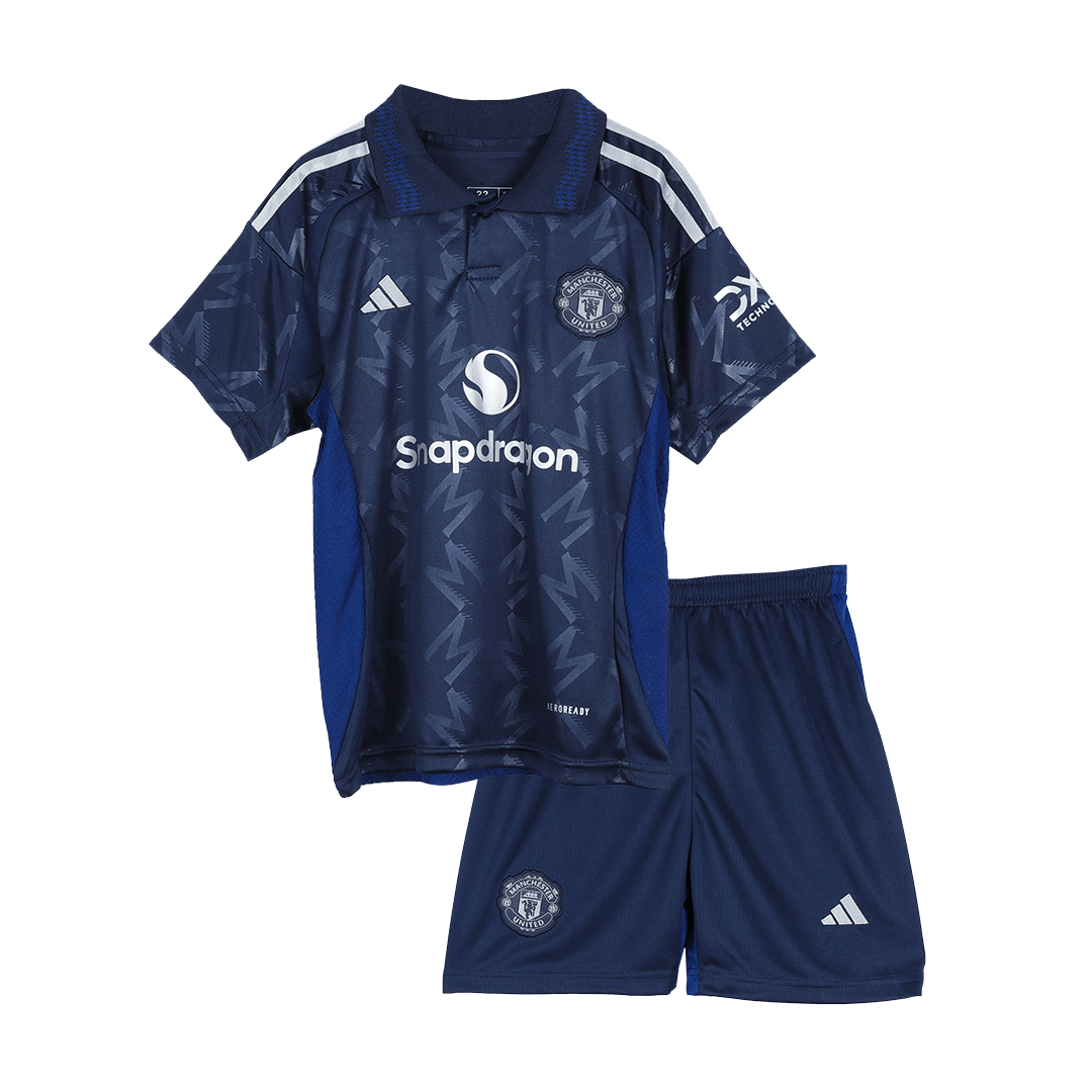 61c8db294f 24-25 Manchester United Away Kids Jersey+Shorts - Image 1