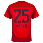 Bayern Munich Home Müller 25 Shirt 2024-2025 Fan version  Size：S-4XL Non-Customize - Image 2
