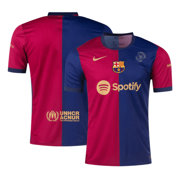 Barcelona Jersey Custom Soccer Jersey Home 2024-25 - 125th Anniversary