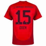 Bayern Munich Home Dier 15 Shirt 2024-2025 Fan version  Size：S-4XL Non-Customize - Image 2