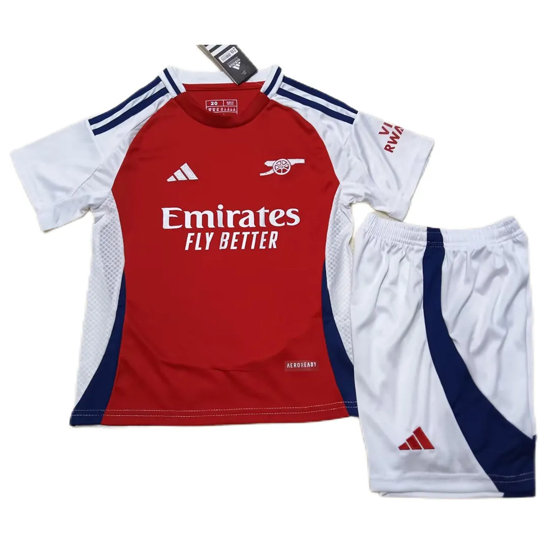 62e96a34a8 Kids Arsenal Home Jersey Kits(Jersey+Shorts+Socks) 2024-25 - Image 4