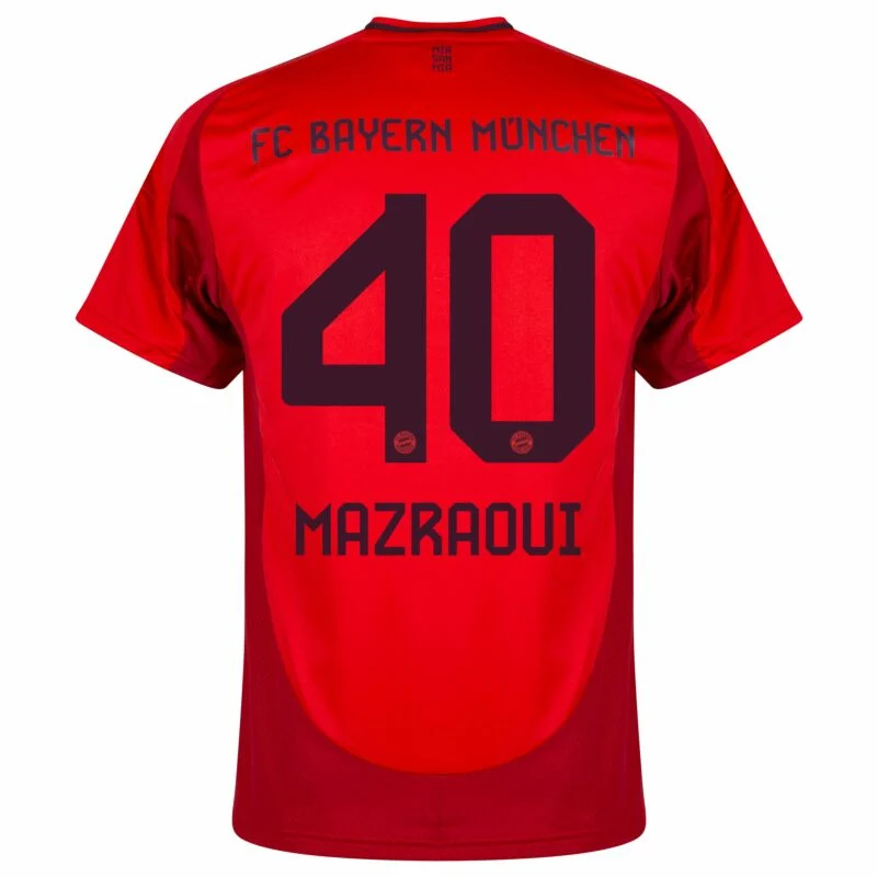 636-15512842af Bayern Munich Home Mazraoui 40 Shirt 2024-2025 Player version Size:S-2XL Non-Customize - Image 2