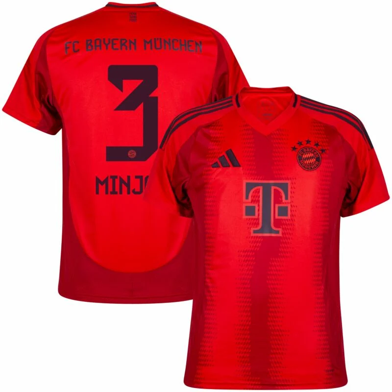 637-1550217eda Bayern Munich Home Minjae 3 Shirt 2024-2025 Player version Size:S-2XL Non-Customize - Image 1
