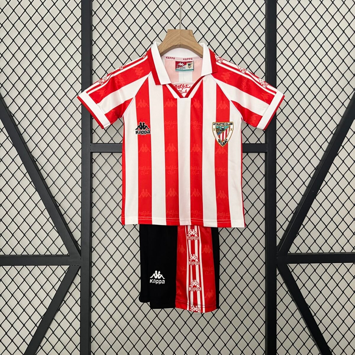 Kids Athletic Bilbao Retro Home Kits 1995-97 - Image 2