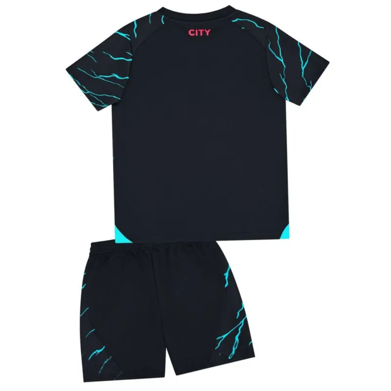 645469aec6 Kids Manchester City 2023/24 Third Away Kit Jersey+Shorts - Image 2