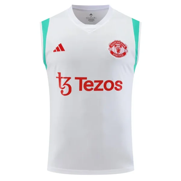 Manchester United Pre-Match Vest  2023/24 Jersey White