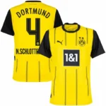 Borussia Dortmund Home N.Schlotterbeck 4 Shirt 2024-2025 Fan version Size:S-4XL Non-Customize