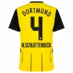 Borussia Dortmund Home N.Schlotterbeck 4 Shirt 2024-2025 Fan version Size:S-4XL Non-Customize - Image 2