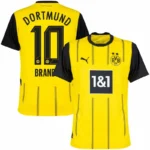Borussia Dortmund Home Brandt 10 Shirt 2024-2025 Player version Size：S-2XL Non-Customize