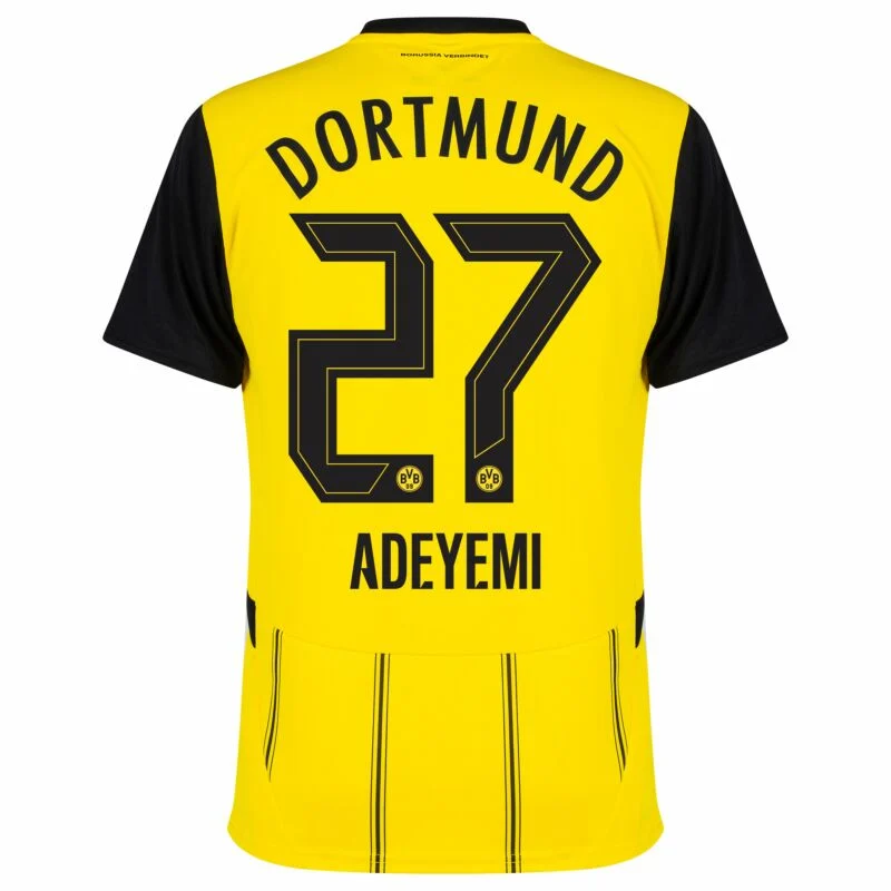 684-1636426929 Borussia Dortmund Home Adeyemi 27  Shirt 2024-2025 Fan version Size:S-4XL Non-Customize - Image 2