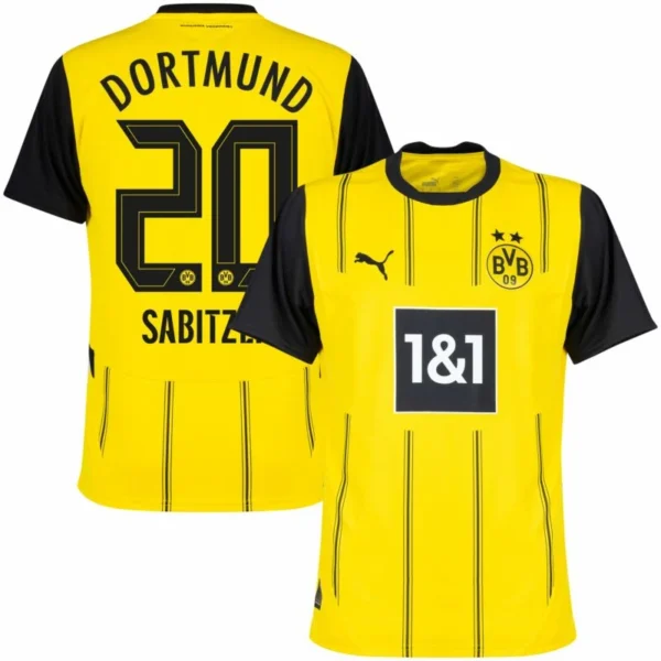 Borussia Dortmund Home Sabitzer 20 Shirt 2024-2025 Player version Size：S-2XL Non-Customize