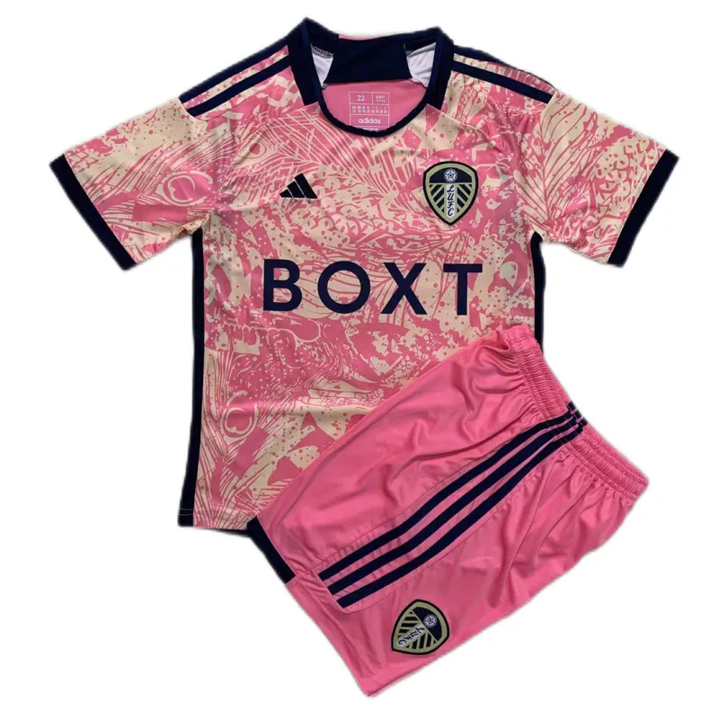 68eec8ed84 Kids Leeds United 2023/24 Third Kit Jersey+Shorts - Image 1