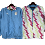 2023/2024 Manchester City Reversible Windbreaker Blue Soccer Jersey 1:1 Thai Quality