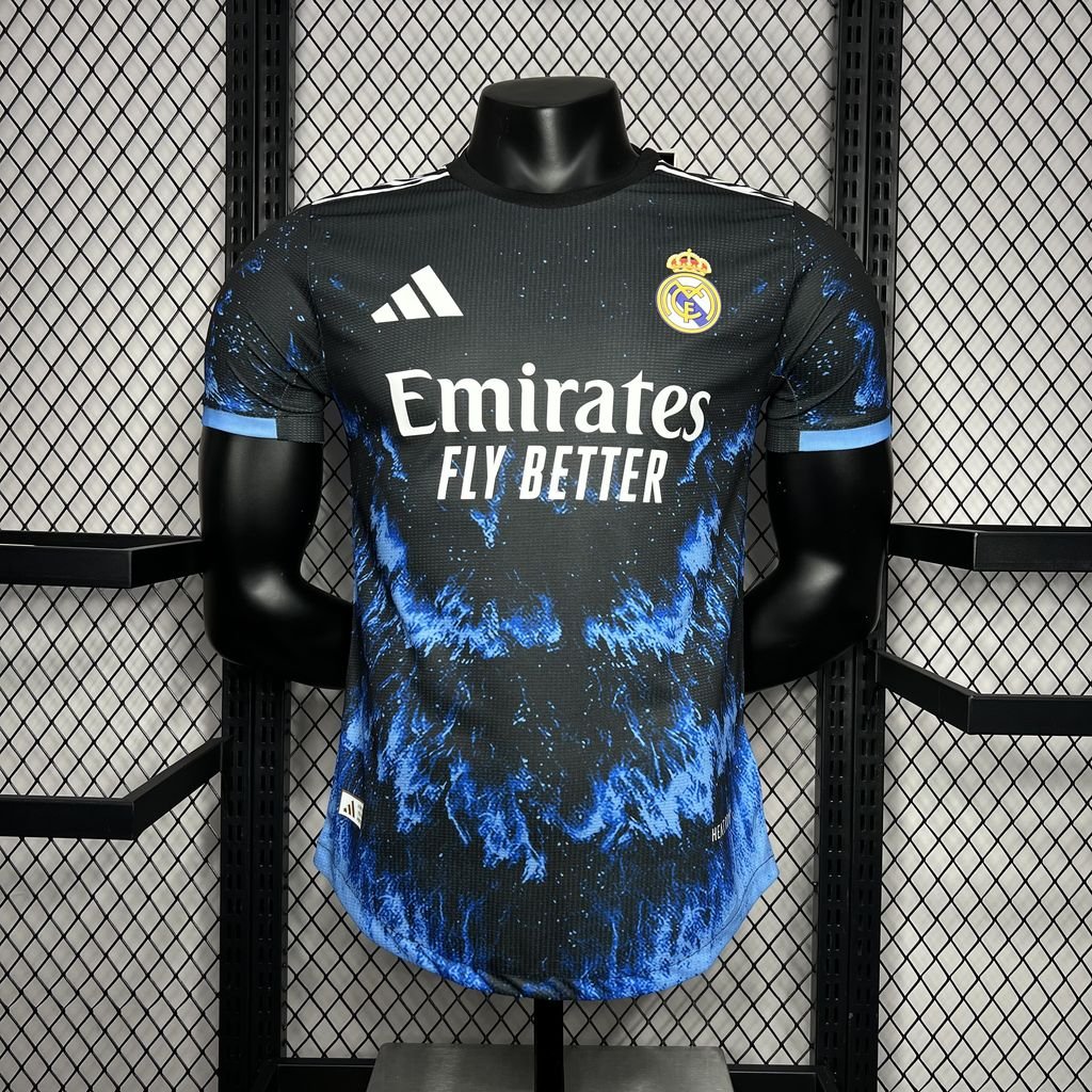 6b9924606e 24-25 Real Madrid Ocean Blue Player Version Soccer Jersey - Image 2