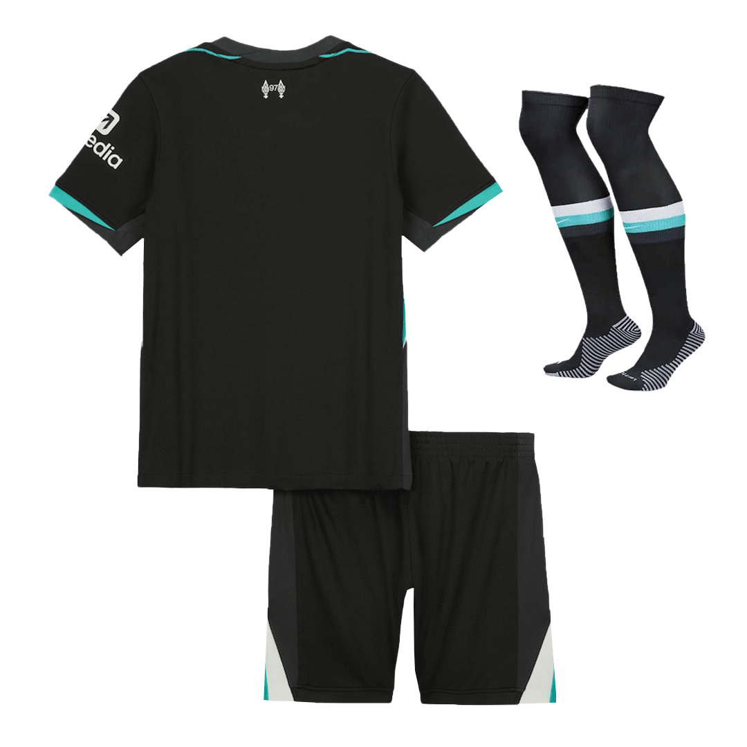 6c0fbc984e Kids Liverpool Custom Away Full Soccer Kits 2024-25 - Image 2