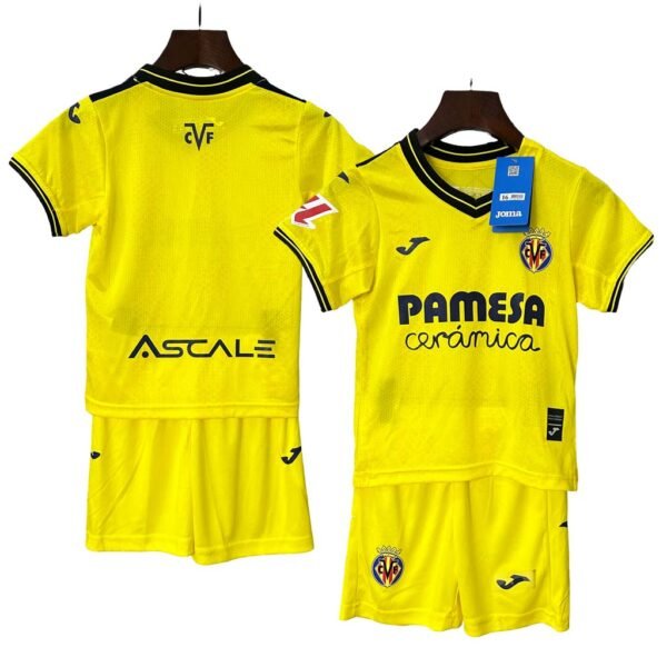 Villarreal Home Kid Kits Youth Apparels Soccer Jersey 24-25