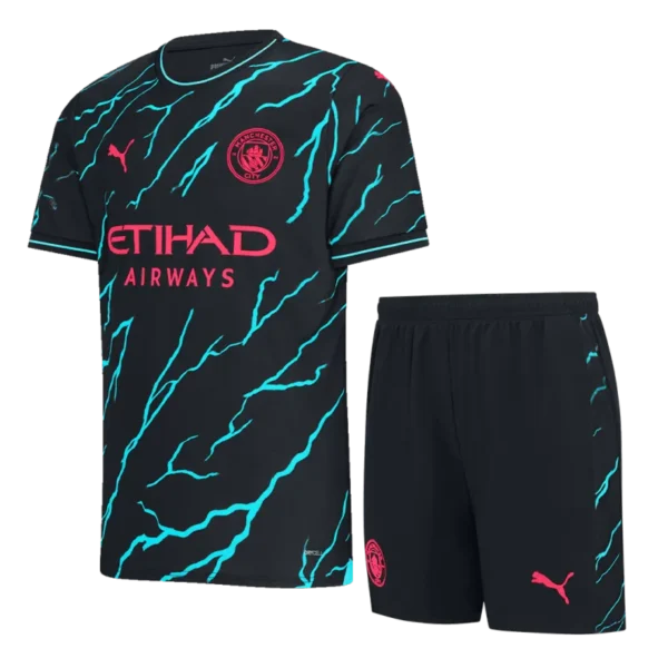 Manchester City 2023/24 Third Away Kit Jersey+Shorts