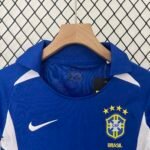 Kids Brazil World Cup Away Retro Kits 2002 - Image 7