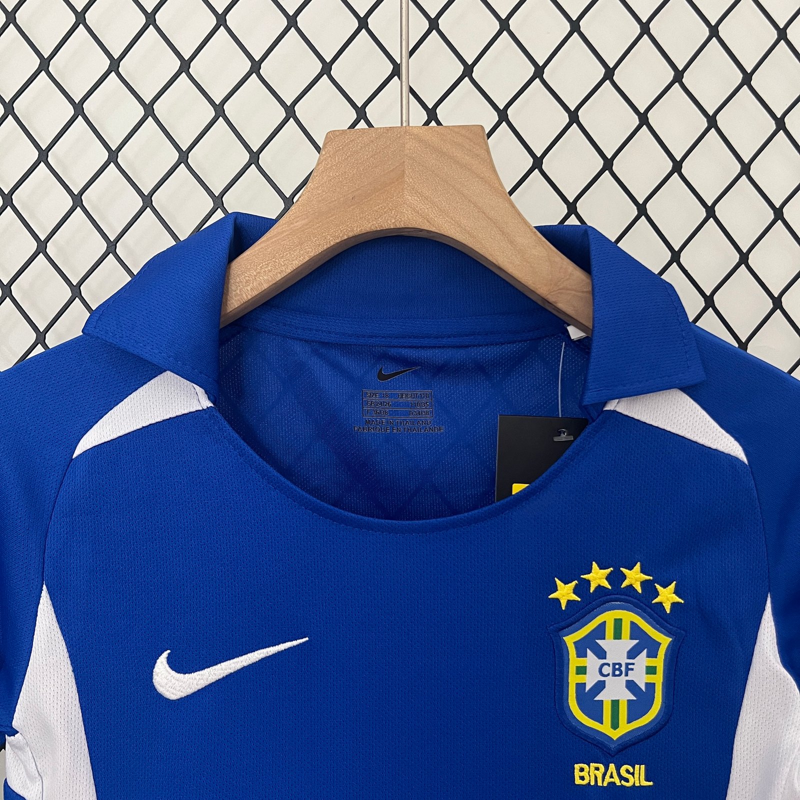 6d9459d1 Kids Brazil World Cup Away Retro Kits 2002 - Image 7