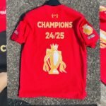 2025 Premier League Liverpool Championship Commemorative 20 Champions League Short Sleeve T-shirt - Image 4