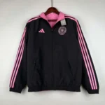 2023-2024 Inter Miami Reversible Windbreaker（black-pink）Soccer Jersey 1:1 Thai Quality - Image 4