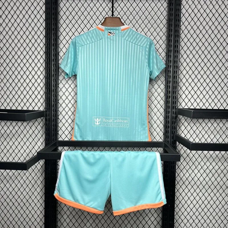 7013551776 24-25 Inter Miami CF Third Away Soccer Kids Kit Jersey+Shorts - Image 3