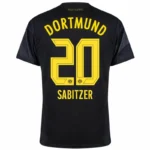 Borussia Dortmund Away Sabitzer 20 Shirt 2024-2025 Fan version Size：S-4XL Non-Customize - Image 2