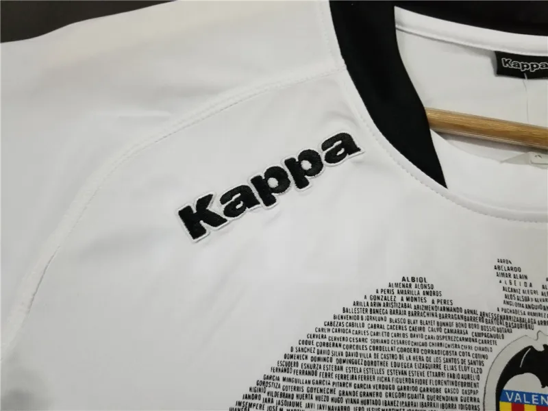 706eb06a4a Valencia 2009/10 VICENTE #14 DAVID VILLA #7 Retro Jersey Home - Image 4