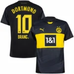 Borussia Dortmund Away Brandt 10 Shirt 2024-2025 Fan version Size：S-4XL Non-Customize