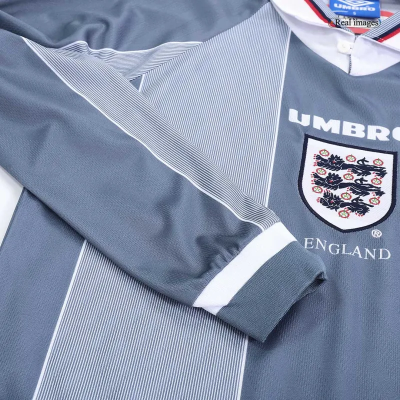 7269dc0def England Euro Cup 1996 Retro Away Long Sleeve Jersey - Image 7