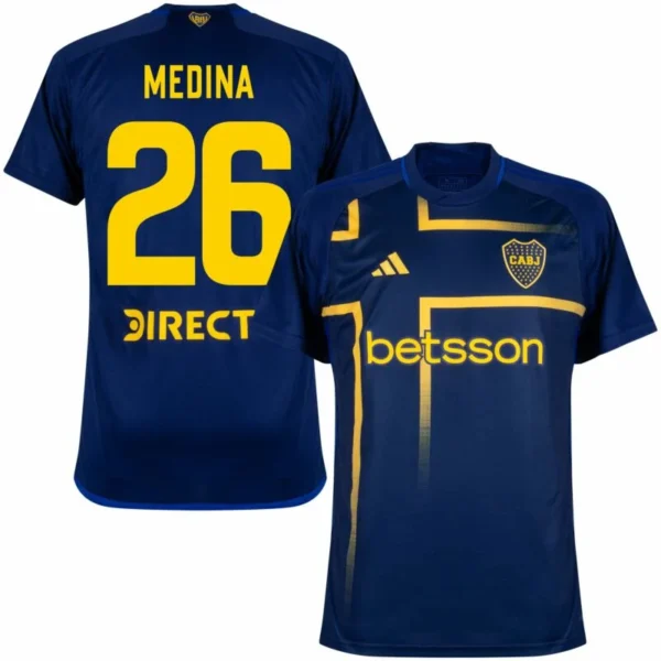 Boca Juniors Third Medina 26 Shirt 2024-2025 Fan version Size：S-4XL Non-Customize